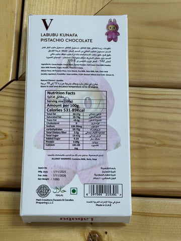 Labubu| Kunafa Pistachio Chocolate Pink